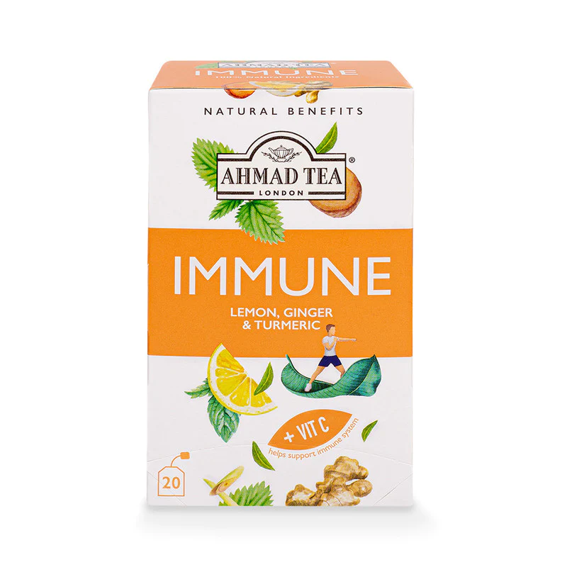 Immune Infusion (Lemon, Ginger & Turmeric) 20 Pyramid Bags