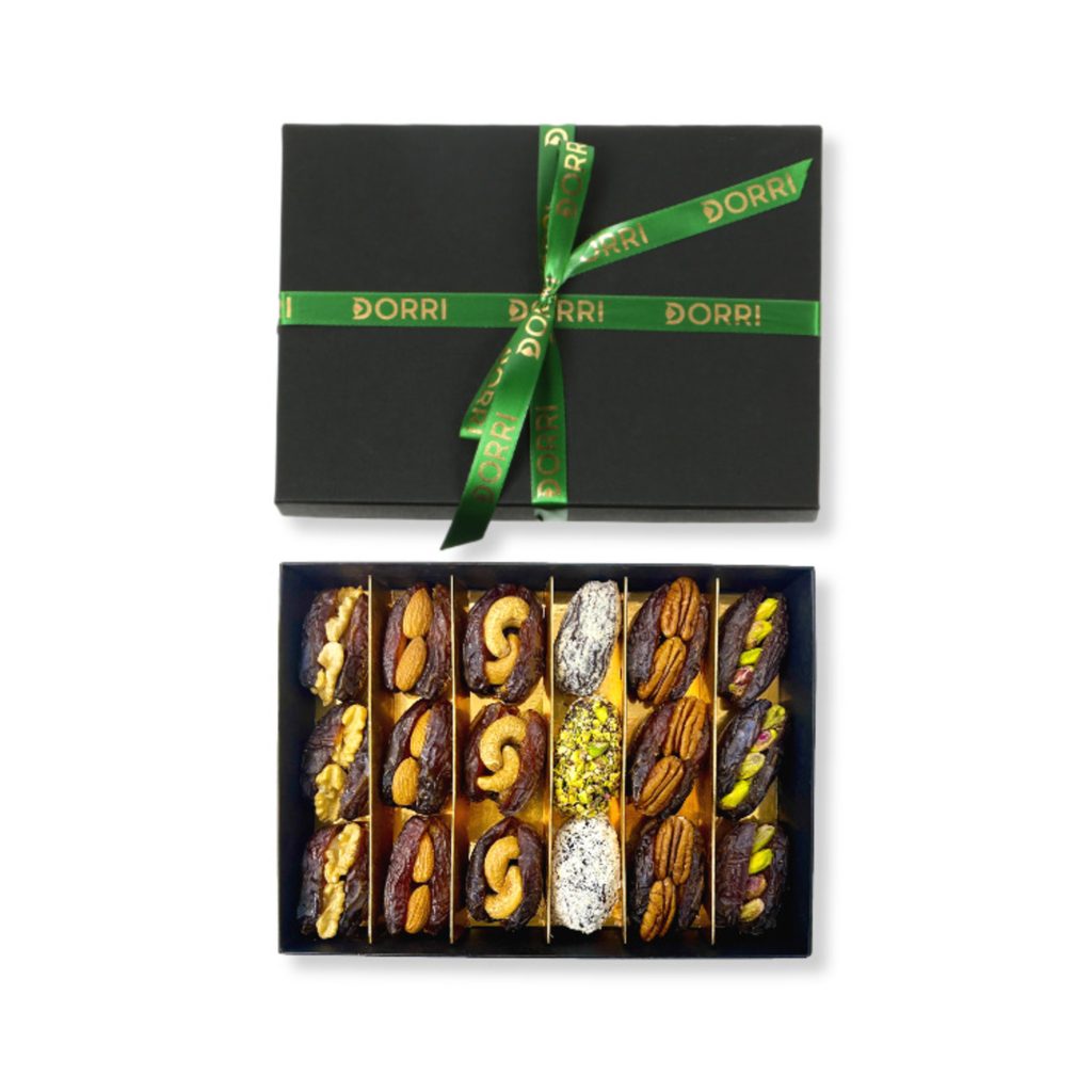 Luxury Gift Set Filled Medjool Dates with Nuts 550g Dorri