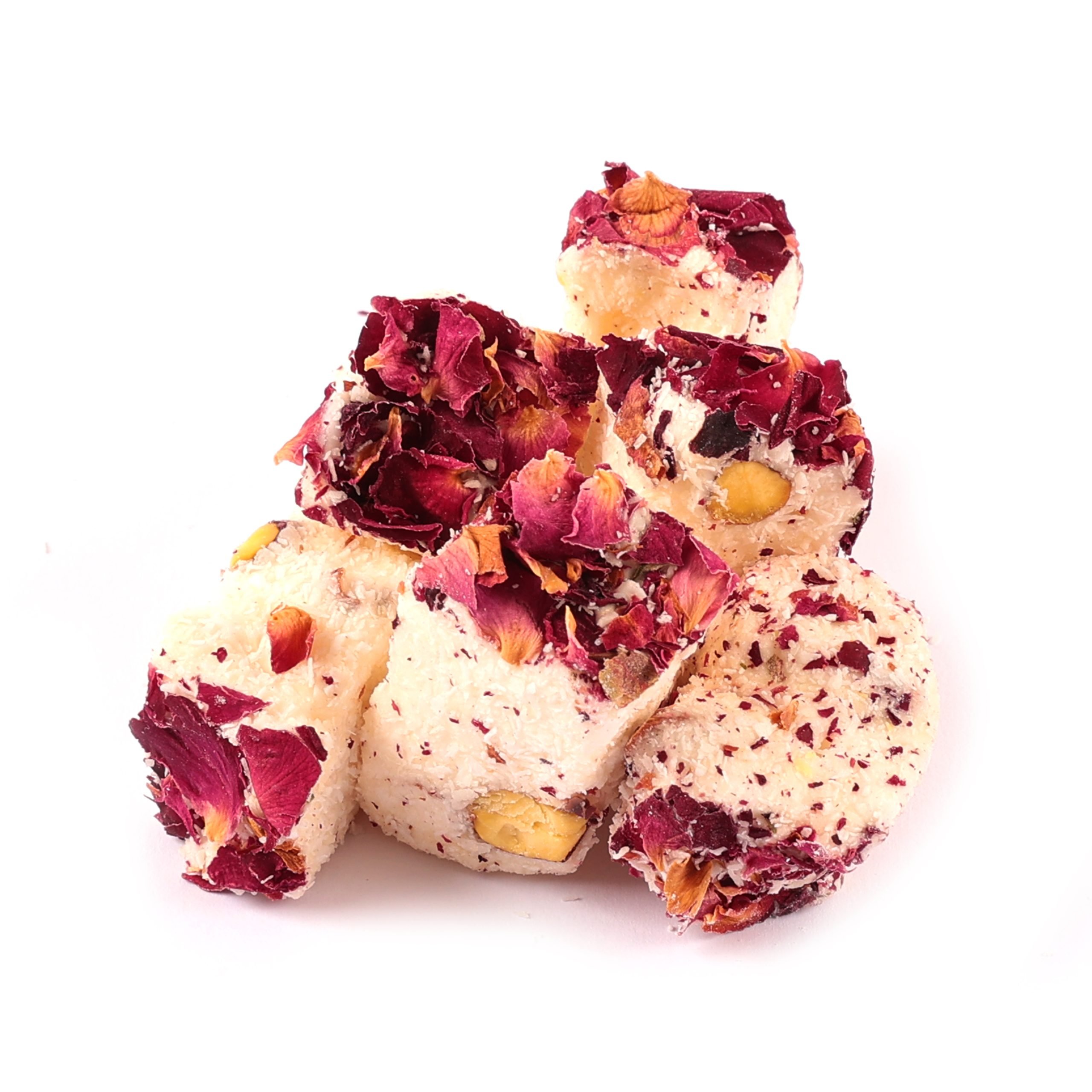 Dorri - Turkish Delight Coconut Pistachio with Rose Petals